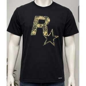 Black Rockstar Camo Tee Black Size S